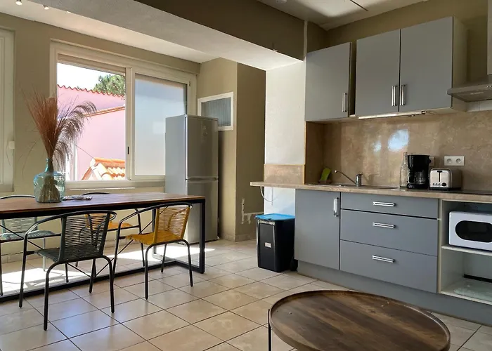 - T2 Proche Mer, 4 Pers, Wifi, Clim - Fr-1-309-447 * Argelès-sur-Mer